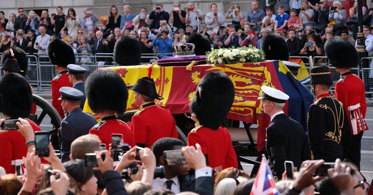 Man arrested after grabbing Queen Elizabeth II's coffin at Westminster